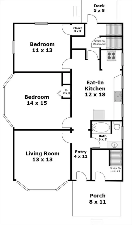 Floorplan - 56 Vernal St, Everett, MA 02149 photo 1 of 4
