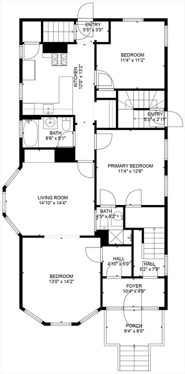 Floorplan - 69 Milton St, Dedham, MA 02026 photo 3 of 4
