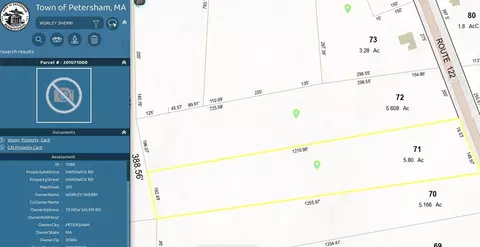 0 Hardwick #LOT 71, Petersham, MA 01366