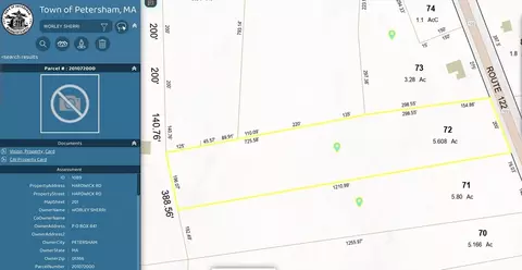 0 Hardwick #LOT 72, Petersham, MA 01366