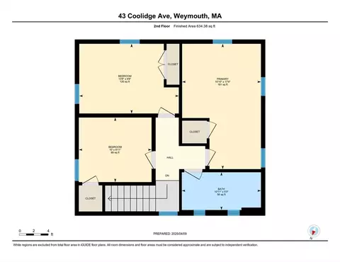 Floorplan - 43 Coolidge Ave, Weymouth, MA 02188 photo 3 of 3