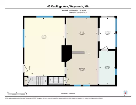 Floorplan - 43 Coolidge Ave, Weymouth, MA 02188 photo 2 of 3
