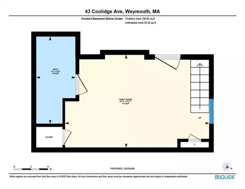 Floorplan - 43 Coolidge Ave, Weymouth, MA 02188 photo 1 of 3