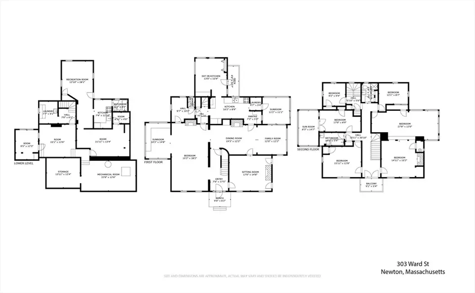 Floorplan - 303 Ward St, Newton, MA 02459 photo 1 of 1
