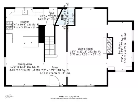 Floorplan - 923 Robeson St, Fall River, MA 02720 photo 1 of 3