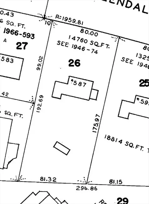 Floorplan - 587 Greendale Ave, Needham, MA 02492 photo 1 of 2