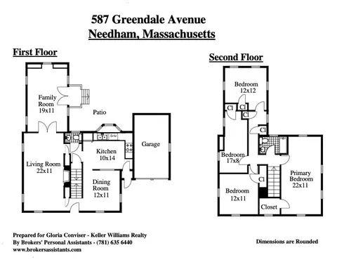 Floorplan - 587 Greendale Ave, Needham, MA 02492 photo 2 of 2