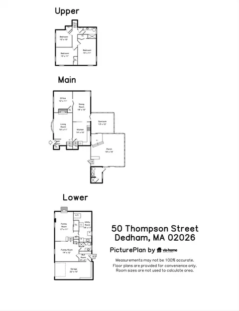 Floorplan - 50 Thompson St, Dedham, MA 02026 photo 1 of 1