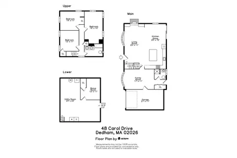 Floorplan - 48 Carol Dr, Dedham, MA 02026 photo 2 of 4