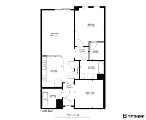 Floorplan - 9 Abigail Way #2012, Reading, MA 01867 photo 1 of 1