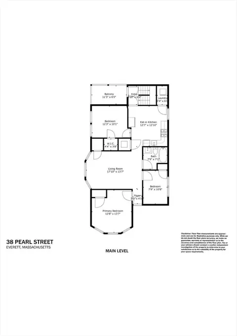 Floorplan - 38 Pearl St #2, Everett, MA 02149 photo 1 of 1