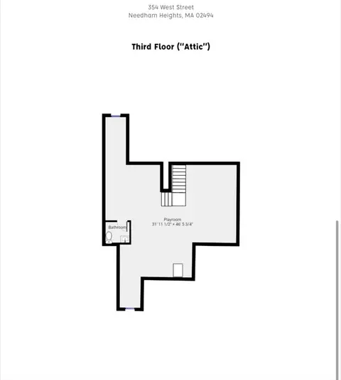 Floorplan - 354 West St, Needham, MA 02494 photo 3 of 4
