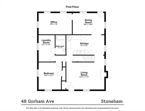 Floorplan - 48 Gorham Ave, Stoneham, MA 02180 photo 1 of 2