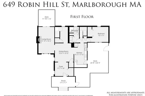 Floorplan - 649 Robin Hill St, Marlborough, MA 01752 photo 1 of 2