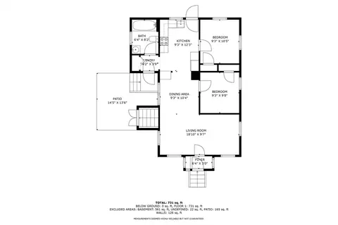 Floorplan - 19 Arlington Rd, Dedham, MA 02026 photo 1 of 3