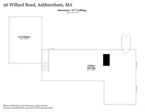 Floorplan - 96 Willard Rd, Ashburnham, MA 01430 photo 2 of 3