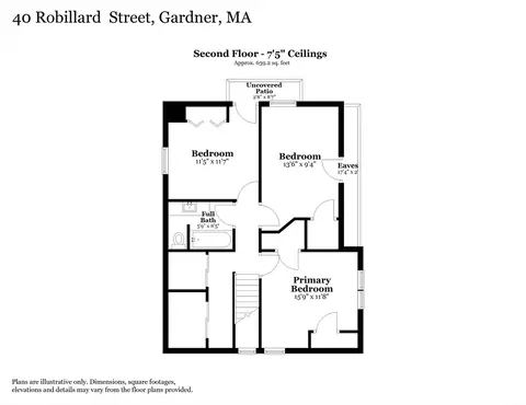 Floorplan - 40 Robillard St, Gardner, MA 01440 photo 2 of 3