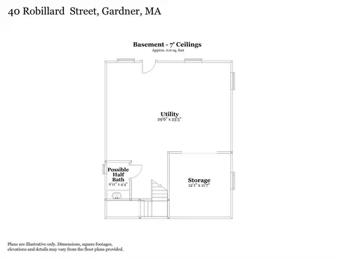 Floorplan - 40 Robillard St, Gardner, MA 01440 photo 3 of 3