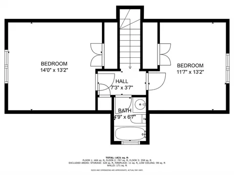 Floorplan - 155 Crane St, Dedham, MA 02026 photo 2 of 4