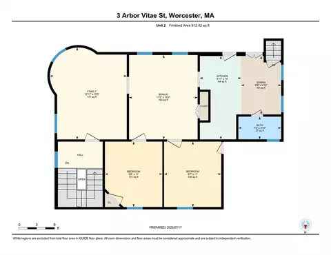 Floorplan - 3 Arbor Vitae St, Worcester, MA 01603 photo 2 of 2