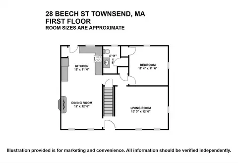 Floorplan - 28 Beech St, Townsend, MA 01469 photo 1 of 2