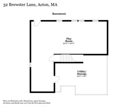 Floorplan - 32 Brewster Ln #32, Acton, MA 01720 photo 2 of 2