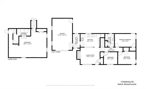 Floorplan - 19 Wellesley Rd, Natick, MA 01760 photo 1 of 1