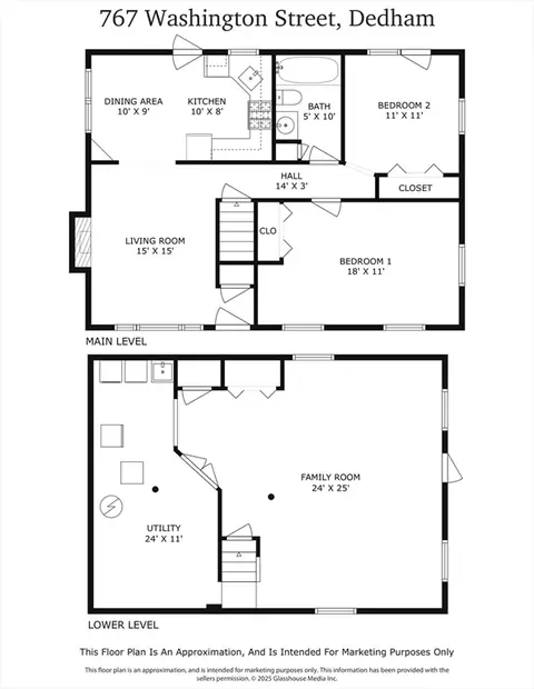 Floorplan - 767 Washington St, Dedham, MA 02026 photo 1 of 1