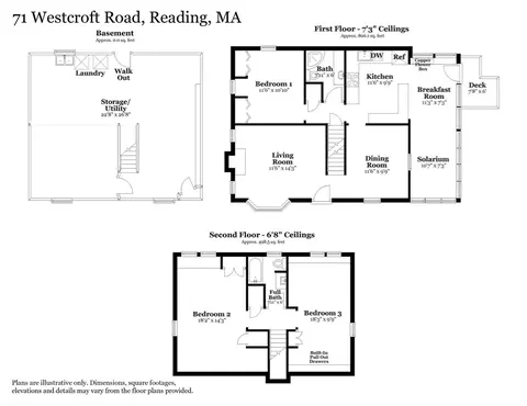 Floorplan - 71 Wescroft Rd, Reading, MA 01867 photo 1 of 3