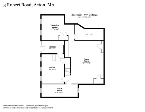 Floorplan - 3 Robert Rd, Acton, MA 01720 photo 3 of 3