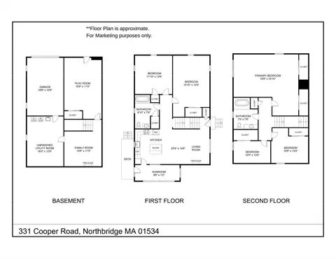 Floorplan - 331 Cooper Rd, Northbridge, MA 01534 photo 2 of 2