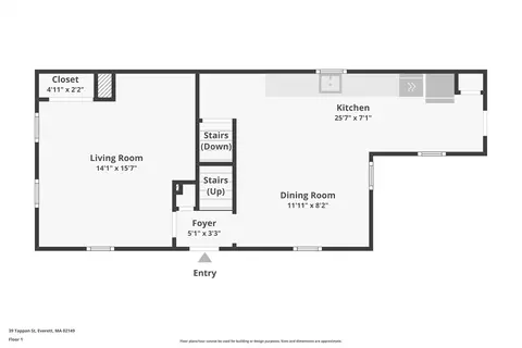 Floorplan - 7 Montrose St, Everett, MA 02149 photo 3 of 4