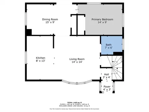 Floorplan - 71 Cash St, Fall River, MA 02723 photo 1 of 3