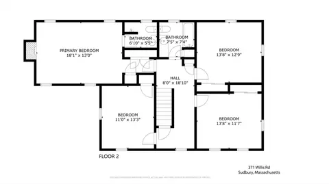Floorplan - 371 Willis Rd, Sudbury, MA 01776 photo 2 of 3