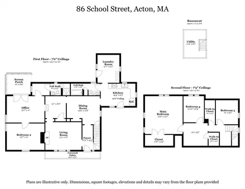Floorplan - 86 School St, Acton, MA 01720 photo 1 of 1