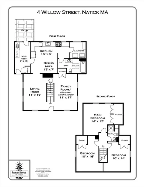 Floorplan - 4 Willow St, Natick, MA 01760 photo 1 of 1