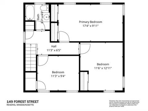 Floorplan - 149 Forest St, Reading, MA 01867 photo 3 of 4