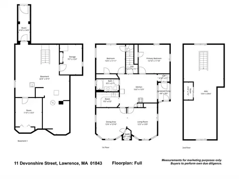 Floorplan - 11 Devonshire St, Lawrence, MA 01843 photo 1 of 1