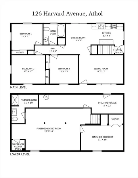 Floorplan - 126 Harvard Ave, Athol, MA 01331 photo 1 of 1
