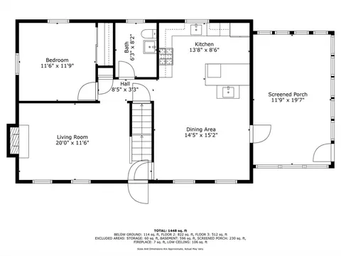 Floorplan - 14 Spring St, Hingham, MA 02043 photo 1 of 3