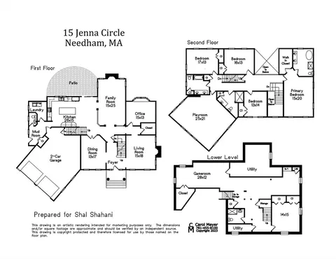 Floorplan - 15 Jenna Cir, Needham, MA 02492 photo 1 of 1