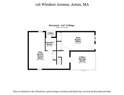 Floorplan - 116 Windsor Ave, Acton, MA 01720 photo 3 of 3