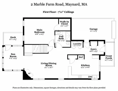 Floorplan - 2 Marble Farm Rd #2, Maynard, MA 01754 photo 2 of 4