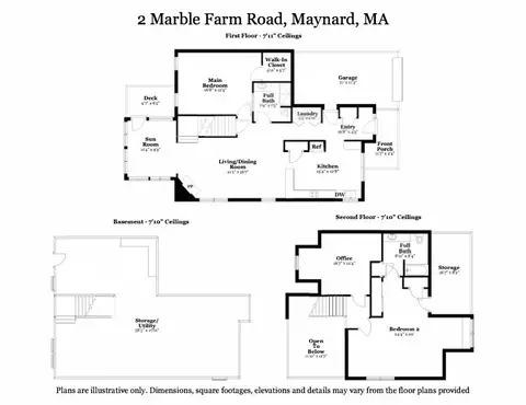 Floorplan - 2 Marble Farm Rd #2, Maynard, MA 01754 photo 1 of 4