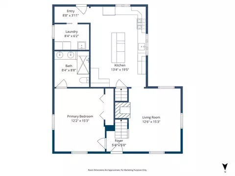 Floorplan - 6 Everett St, Stoneham, MA 02180 photo 1 of 3