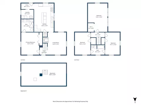 Floorplan - 6 Everett St, Stoneham, MA 02180 photo 3 of 3