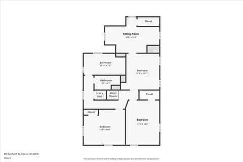 Floorplan - 896 Sandwich Rd, Bourne, MA 02561 photo 2 of 2