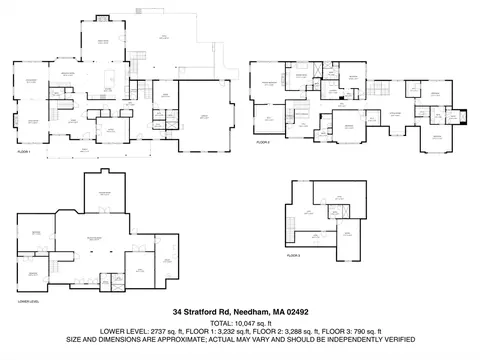 Floorplan - 34 Stratford Rd, Needham, MA 02492 photo 1 of 1