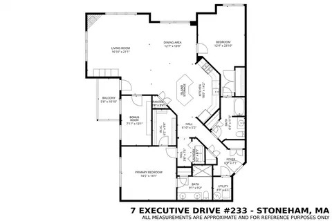 Floorplan - 7 Executive Dr #233, Stoneham, MA 02180 photo 1 of 1