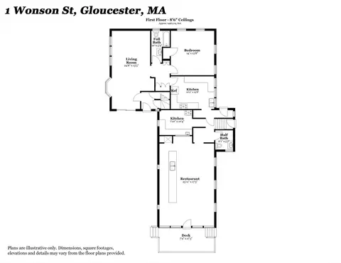 Floorplan - 1 Wonson St, Gloucester, MA 01930 photo 1 of 4